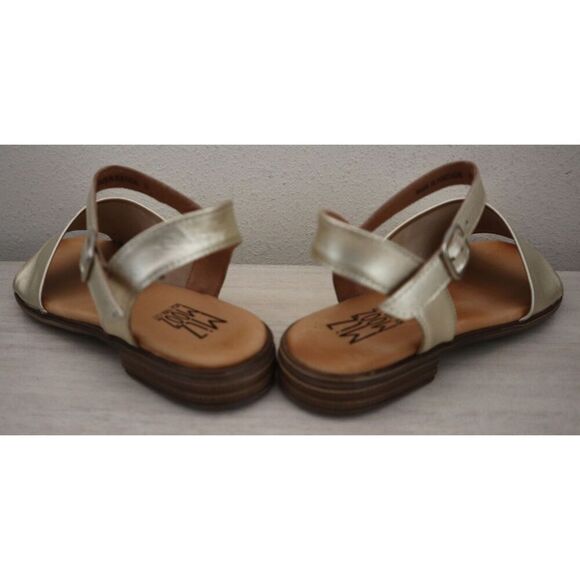 Miz Mooz Women's Sz EUR 37 US 6.5-7 Gold Delphina European Leather Sandals - Picture 7 of 10